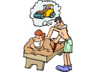 Sticker Custom Preview Image #094163 Occupations Cartoons Masseur3