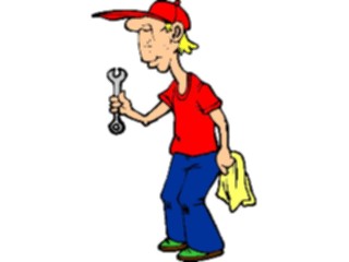 Sticker Custom Preview Image #094168 Occupations Cartoons Mechanic05