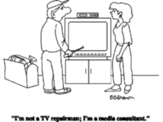 Sticker Custom Preview Image #094181 Occupations Cartoons Media Consultant