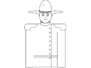 Sticker Custom Preview Image #094197 Occupations Cartoons Mountie