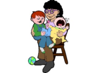 Sticker Custom Preview Image #094214 Occupations Cartoons Nanny