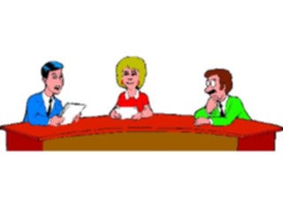 Sticker Custom Preview Image #094215 Occupations Cartoons News Team