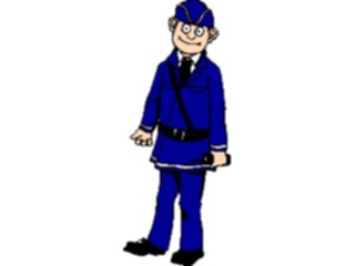 Sticker Custom Preview Image #094223 Occupations Cartoons Officer