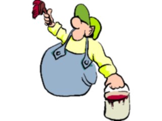 Sticker Custom Preview Image #094224 Occupations Cartoons Painter01