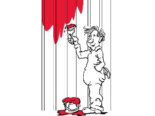 Sticker Custom Preview Image #094226 Occupations Cartoons Painter03