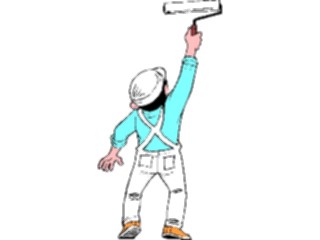 Sticker Custom Preview Image #094228 Occupations Cartoons Painter05