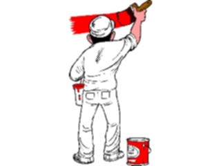 Sticker Custom Preview Image #094231 Occupations Cartoons Painter08