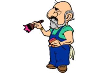Sticker Custom Preview Image #094234 Occupations Cartoons Painter11