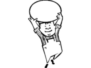 Sticker Custom Preview Image #094240 Occupations Cartoons Painterwith Sign1