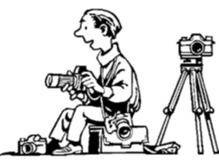 Sticker Custom Preview Image #094247 Occupations Cartoons Photographer01