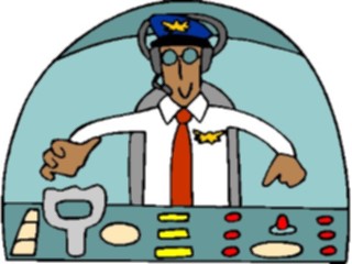 Sticker Custom Preview Image #094271 Occupations Cartoons Pilot7