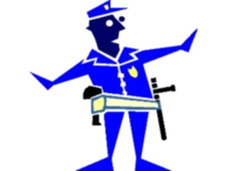 Sticker Custom Preview Image #094287 Occupations Cartoons Police Officer