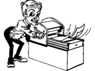 Sticker Custom Preview Image #094289 Occupations Cartoons Printer