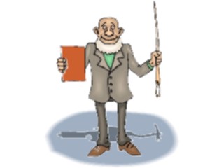 Sticker Custom Preview Image #094291 Occupations Cartoons Professor