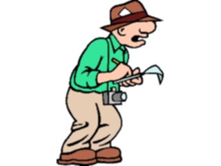 Sticker Custom Preview Image #094308 Occupations Cartoons Reporter2