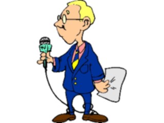Sticker Custom Preview Image #094310 Occupations Cartoons Reporter4