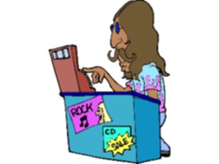 Sticker Custom Preview Image #094325 Occupations Cartoons Sales Clerk2
