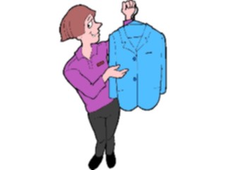 Sticker Custom Preview Image #094326 Occupations Cartoons Salesperson