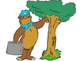 Sticker Custom Preview Image #094327 Occupations Cartoons Salesperson Bear1