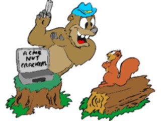 Sticker Custom Preview Image #094328 Occupations Cartoons Salesperson Bear2