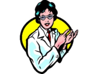 Sticker Custom Preview Image #094334 Occupations Cartoons Scientist04