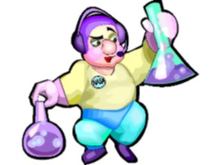 Sticker Custom Preview Image #094348 Occupations Cartoons Scientist18