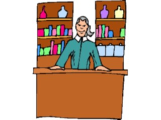 Sticker Custom Preview Image #094368 Occupations Cartoons Shopkeeper1