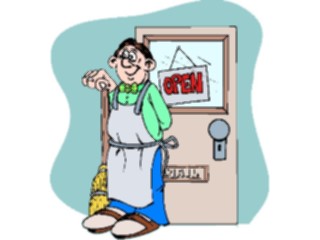Sticker Custom Preview Image #094370 Occupations Cartoons Shopkeeper3