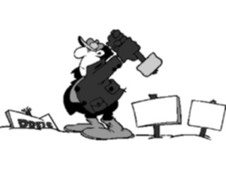 Sticker Custom Preview Image #094374 Occupations Cartoons Sign Worker