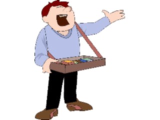 Sticker Custom Preview Image #094376 Occupations Cartoons Snack Vendor
