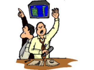Sticker Custom Preview Image #094379 Occupations Cartoons Stock Brokers