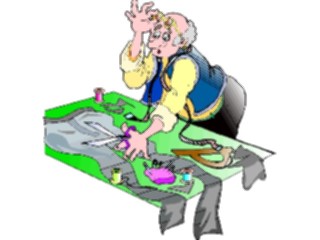 Sticker Custom Preview Image #094385 Occupations Cartoons Tailor3