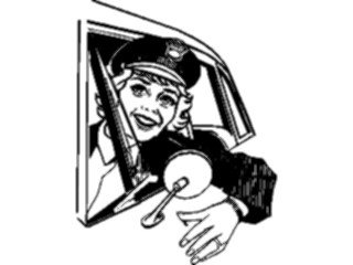 Sticker Custom Preview Image #094388 Occupations Cartoons Taxi Driver1