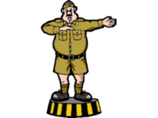 Sticker Custom Preview Image #094393 Occupations Cartoons Traffic Controller