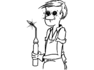 Sticker Custom Preview Image #094410 Occupations Cartoons Welder1