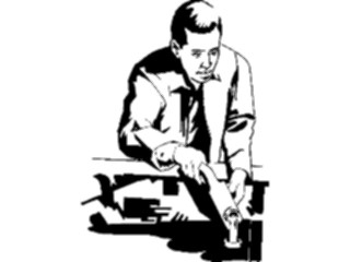 Sticker Custom Preview Image #094607 Occupations Images Mechanic Adding Antifreeze