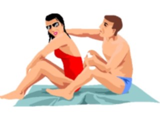 Sticker Custom Preview Image #095182 Outdoor Recreation Beach Water Coupleon Beach3