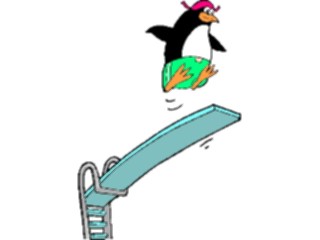 Sticker Custom Preview Image #095199 Outdoor Recreation Beach Water Diver Penguin