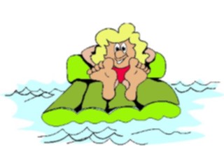 Sticker Custom Preview Image #095235 Outdoor Recreation Beach Water Floatingon Raft2