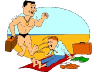 Sticker Custom Preview Image #095358 Outdoor Recreation Beach Water Kicking Sand