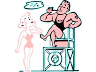 Sticker Custom Preview Image #095389 Outdoor Recreation Beach Water Lifeguard3