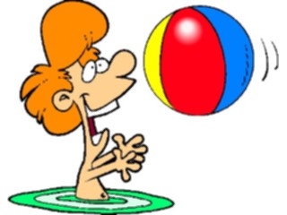 Sticker Custom Preview Image #095445 Outdoor Recreation Beach Water Playingwith Beach Ball1