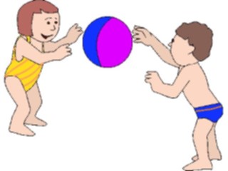 Sticker Custom Preview Image #095446 Outdoor Recreation Beach Water Playingwith Beach Ball2