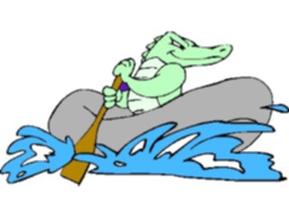 Sticker Custom Preview Image #095483 Outdoor Recreation Beach Water Rafting Alligator