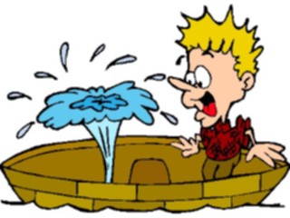 Sticker Custom Preview Image #095495 Outdoor Recreation Beach Water Row Boat Leaking