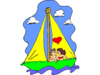 Sticker Custom Preview Image #095544 Outdoor Recreation Beach Water Sailing Couple