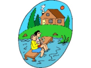 Sticker Custom Preview Image #095572 Outdoor Recreation Beach Water Sittingon Dock