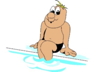 Sticker Custom Preview Image #095573 Outdoor Recreation Beach Water Sittingon Pool Edge