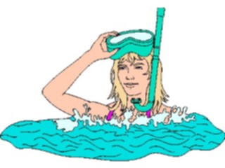 Sticker Custom Preview Image #095593 Outdoor Recreation Beach Water Snorkeler4