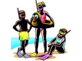 Sticker Custom Preview Image #095607 Outdoor Recreation Beach Water Snorkelers2